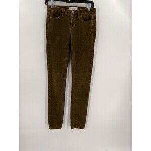 MADEWELL Women's 25 x 32 (28X31)Olive Green Corduroy Skinny Jeans Pant Easy Wear